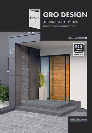 Katalog Gro Design<br>Aluminium-Haustüren